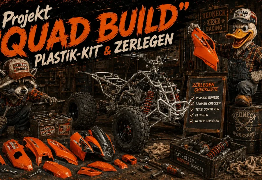 Projekt "QUAD BUILD" Plastik-Kit & zerlegen!
