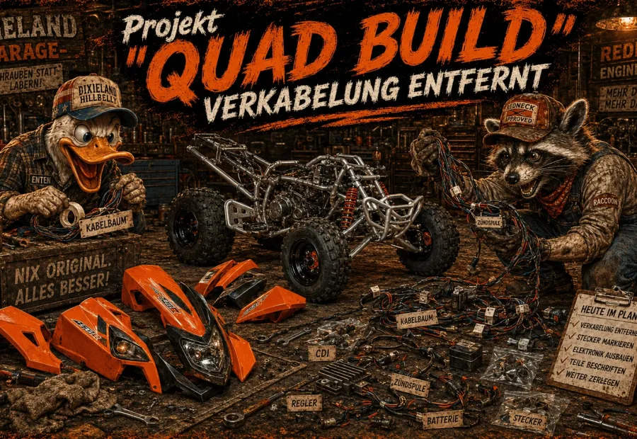 Projekt "QUAD BUILD"  Verkabelung entfernen!